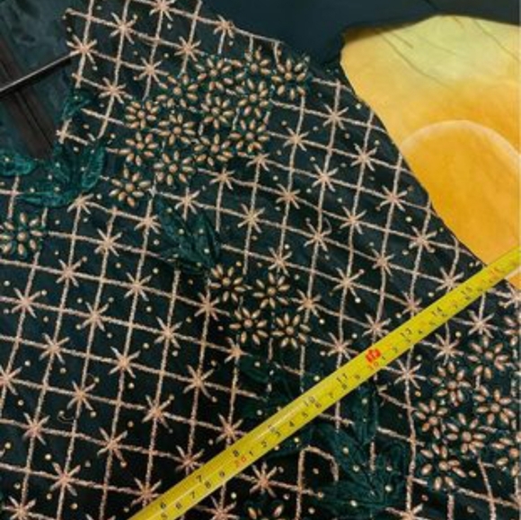 Eid outfit indian Pakistani embroidery dress suit 3 pieces suit - Picture 8 of 11